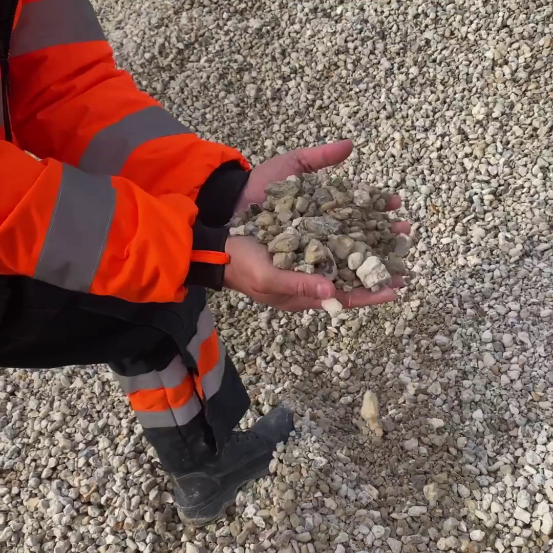 Les granulats recyclés sur la carrière GSM d'Achères